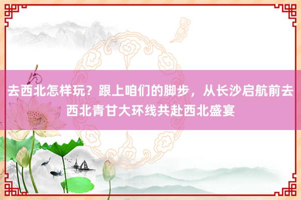 去西北怎样玩？跟上咱们的脚步，从长沙启航前去西北青甘大环线共赴西北盛宴